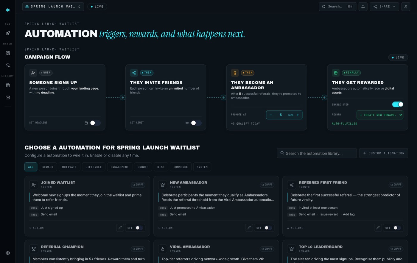 Automations, with rewards attached